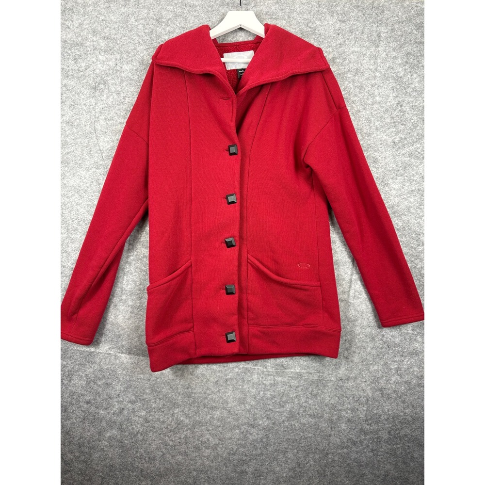 Gretchen Bleiler Signature‎ Series Red Fleece Jacket Womens XL Button Up